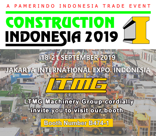 LTMG machinery attend Construction Indonesia 2019